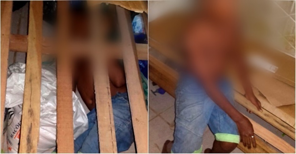 A criança foi achada despida por agentes penitenciários
