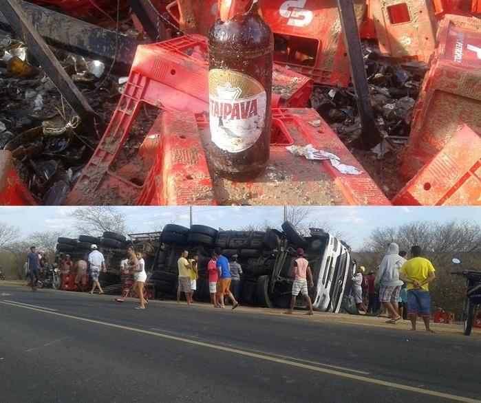 Caminhão com cerveja