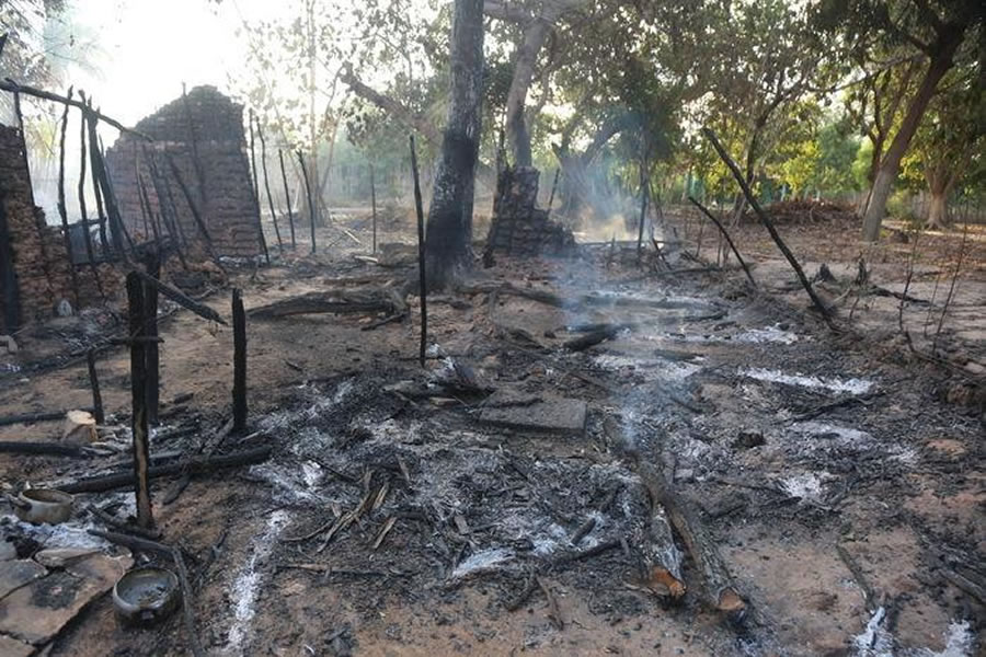 Incêndio na zona rural de Teresina