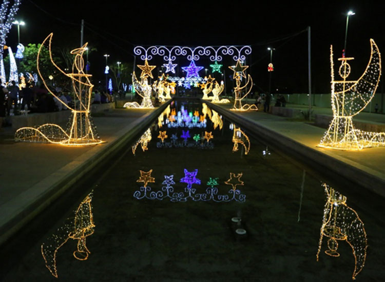 O Parque da Cidadania será decorado com luz, cor e brilho