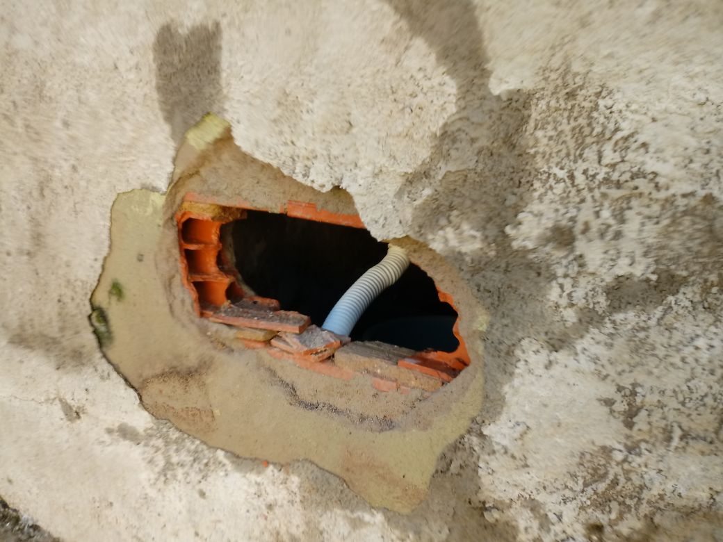 Um buraco foi achado na cela 05 do pavilhão B
