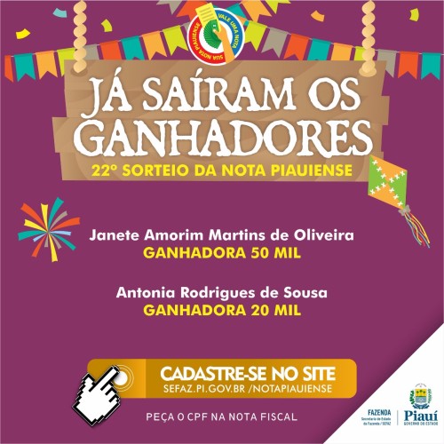 Janete Amorim Martins de Oliveira levou o prêmio de R$ 50 mil e Antônia Rodrigues de Sousa o de R$ 20 mil
