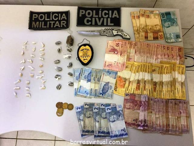 Material apreendido pela Polícia em Barras-PI.