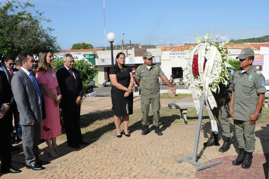 Vice-governadora Margarete Coelho nas comemorações em Oeiras