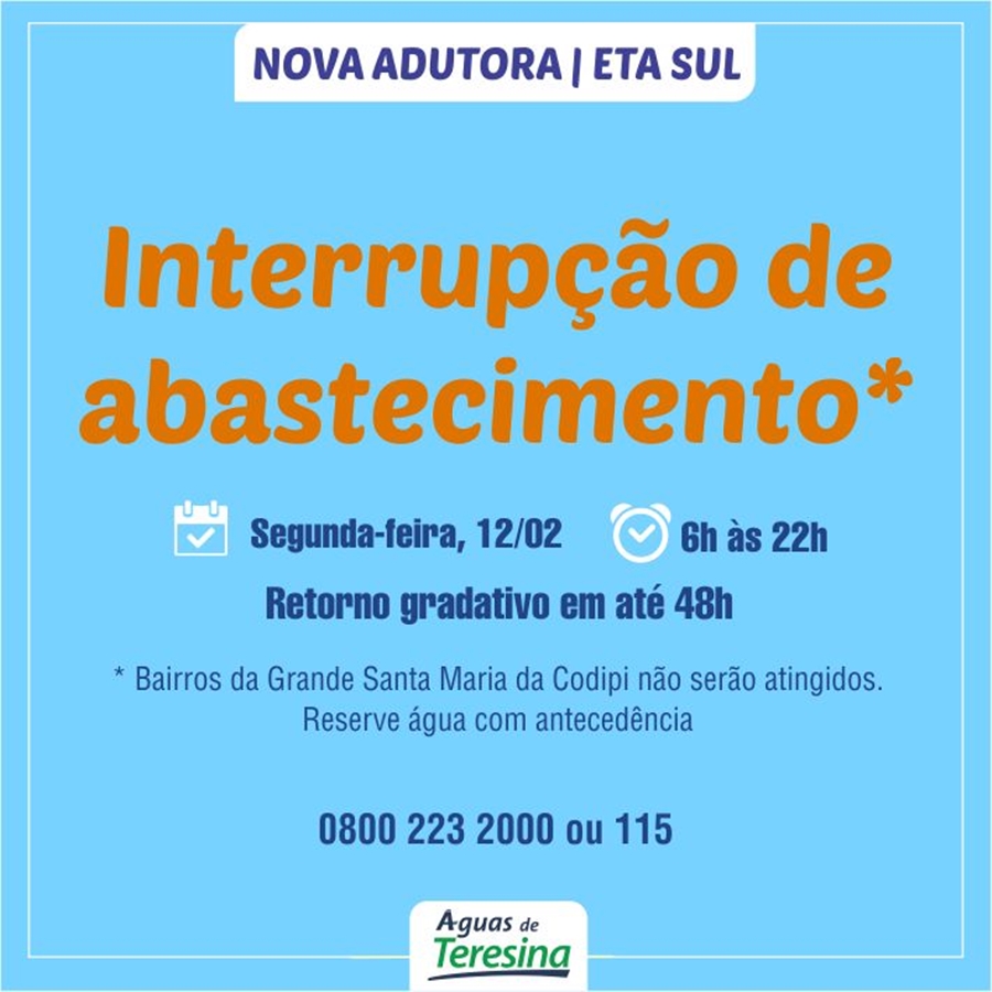 Interropimento de abastecimento