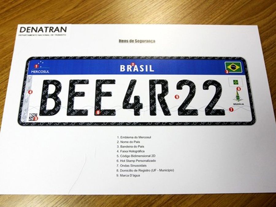 Nova Placa Carro
