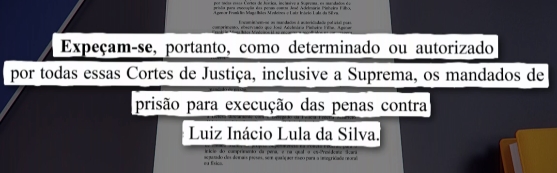decisão de prisão de Lula