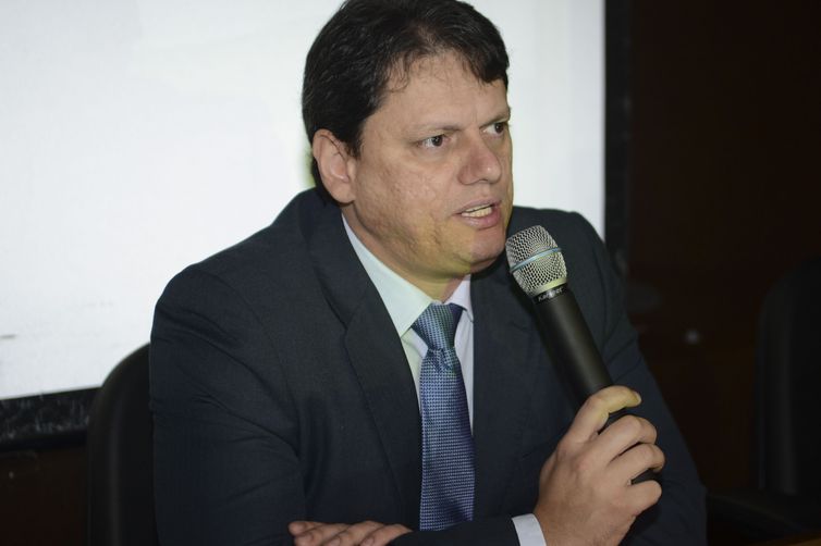 Ministro da Infraestrutura Tarcísio Gomes de Freitas