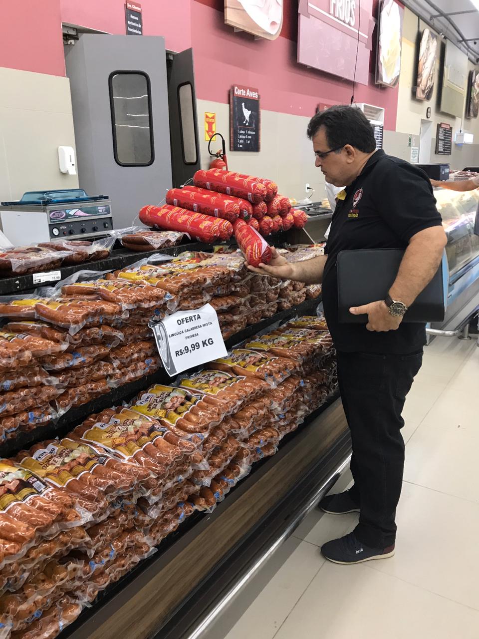 fiscalização em supermercados de Parnaíba