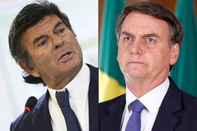Fux e Bolsonaro - montagem