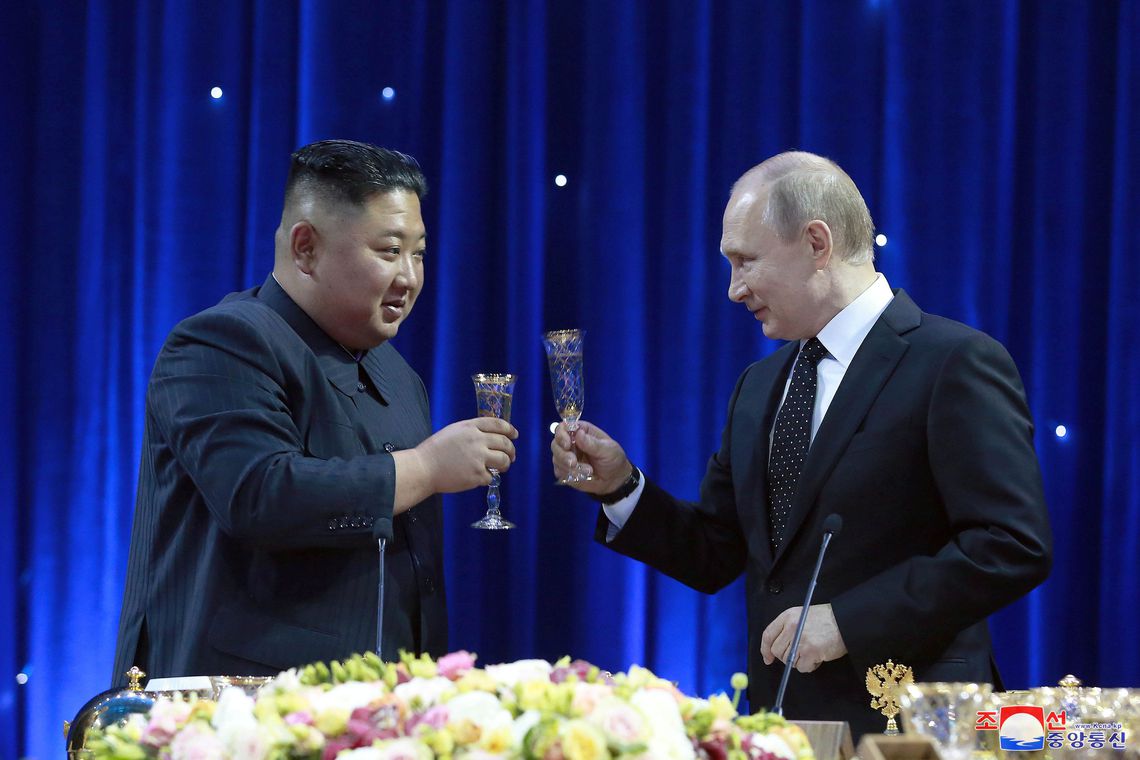 Kim Jong-Un e Vladmir Putin