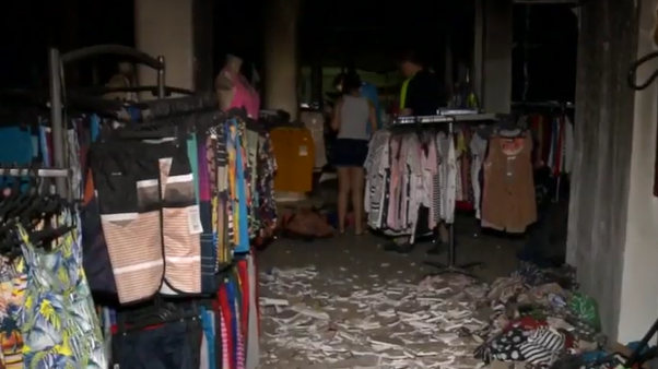 incÃªndio destrÃ³i loja centro de Teresina
