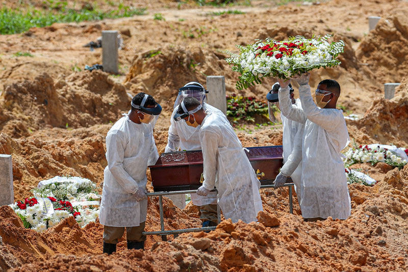 enterro em Recife covid-19